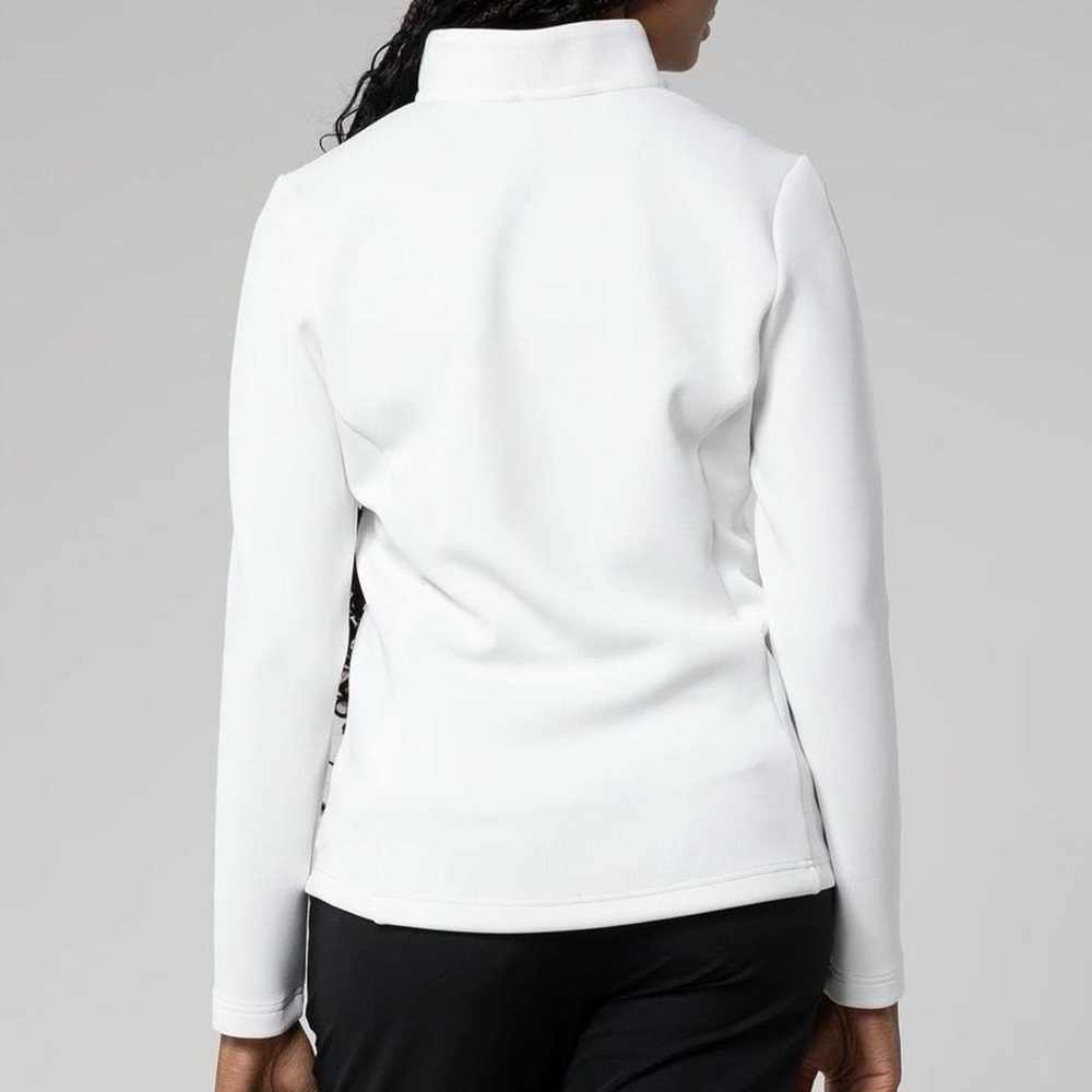 Levelwear Dive Performance Half-Zip Mock Neck Pullover White Women’s XL Golf NWT - Picture 2 of 8